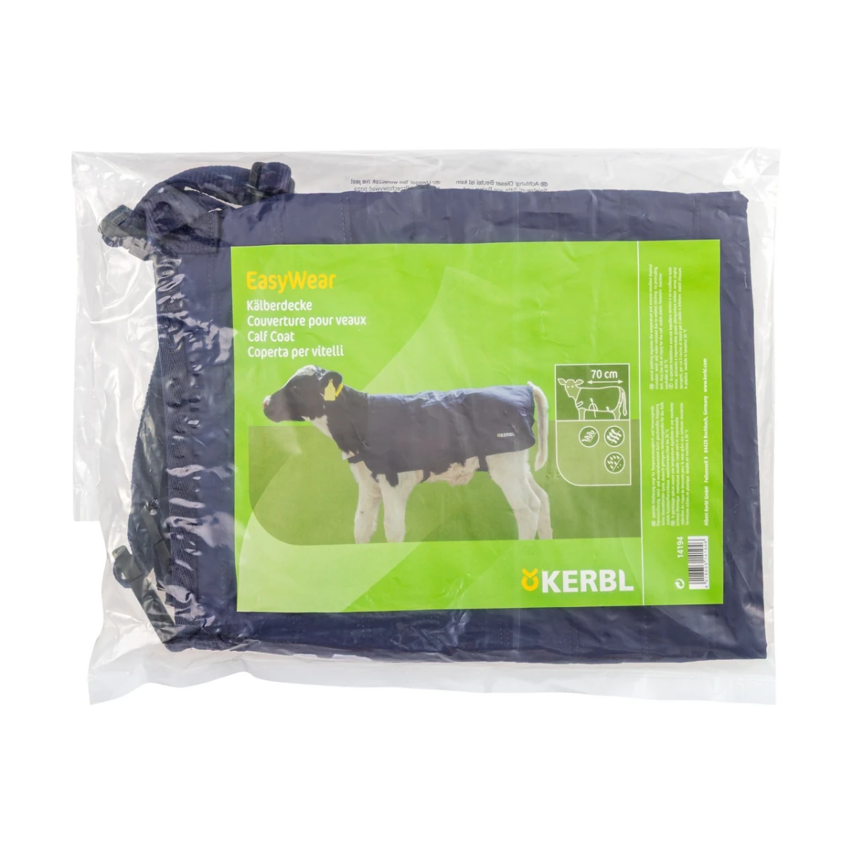Pătură pentru viței, impermeabilă, EasyWear, albastru închis, 70 × 70 cm :: 70 × 70 cm