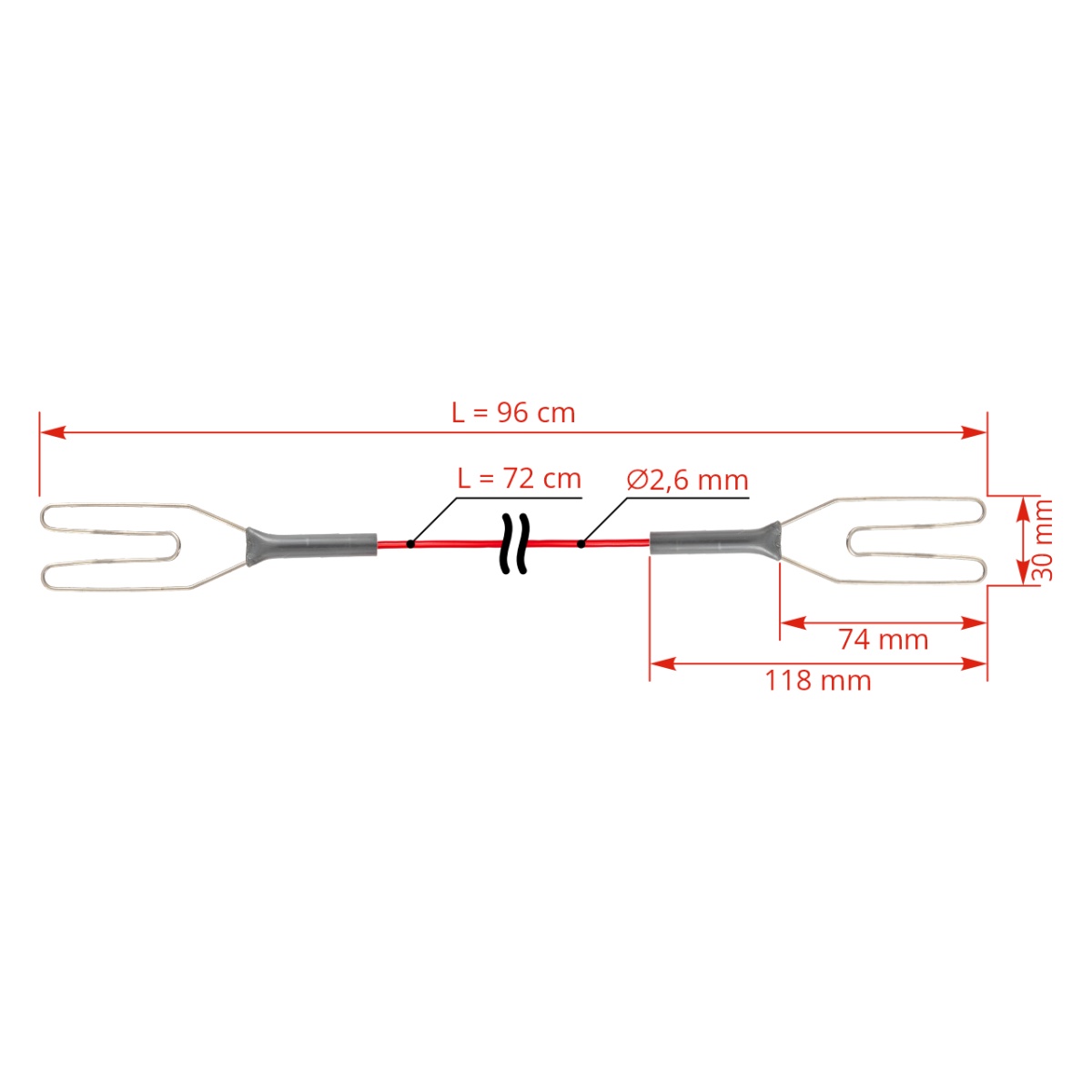 Cablu de conexiune pentru bandă de gard electric