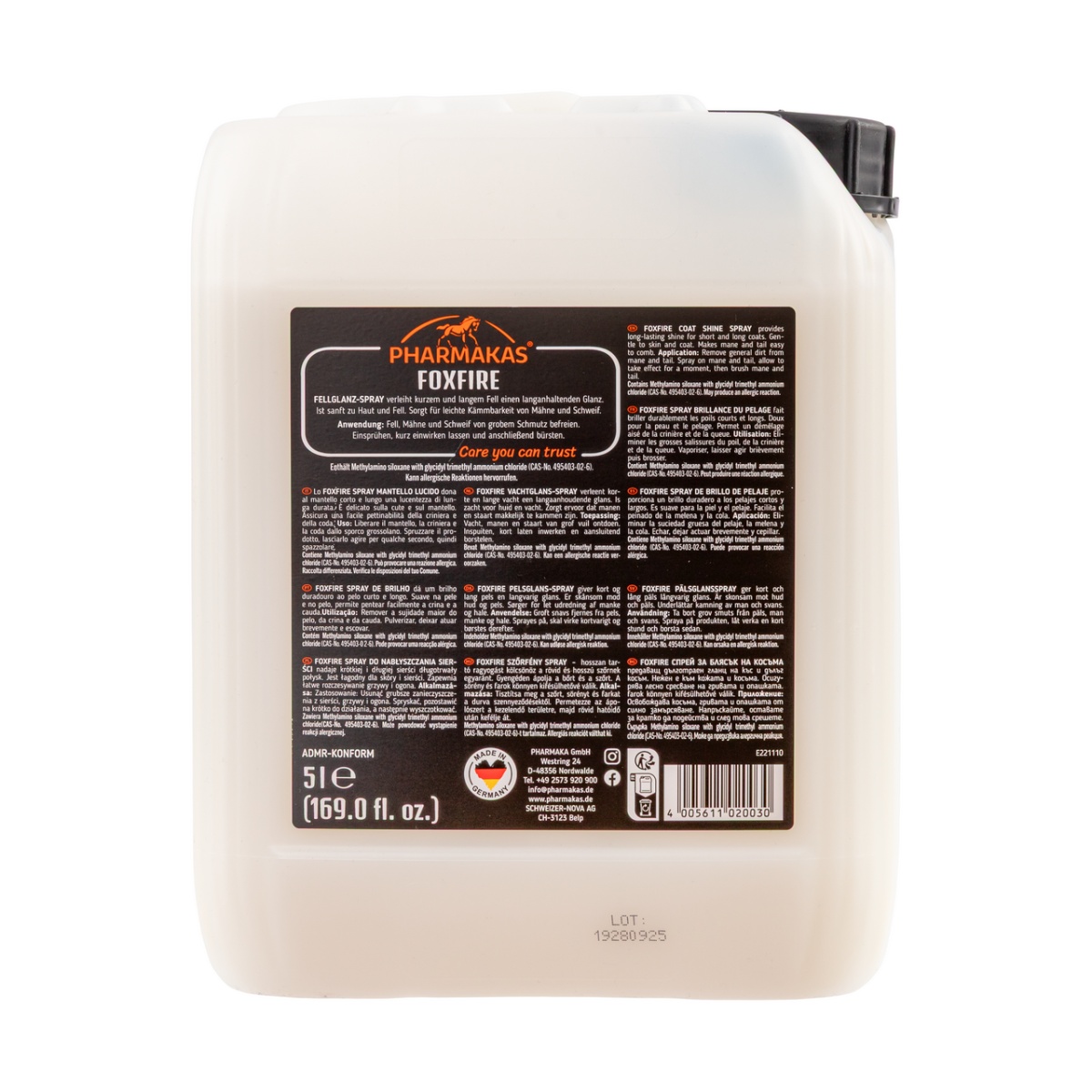 Soluție pentru lustruirea părului, Pharmakas Foxfire, 5000 ml