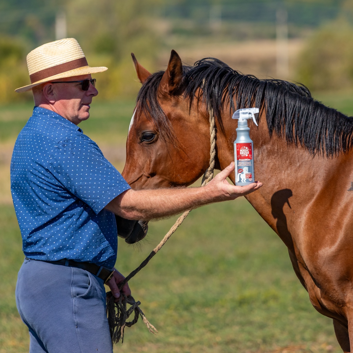 Spray pentru îngrijirea coamei, aromă FrenchKiss, MagicBrush, 500 ml