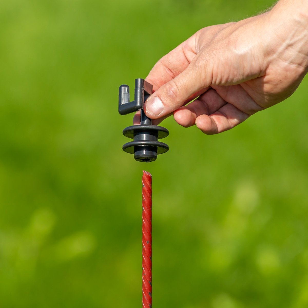 Izolator de schimb pentru stâlp din oțel rotund Ø8 mm, 25 buc.