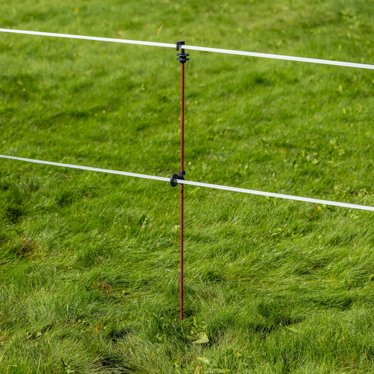 Stâlp din oțel, pentru gard electric, Ø8 mm × 107 cm, 30 buc.