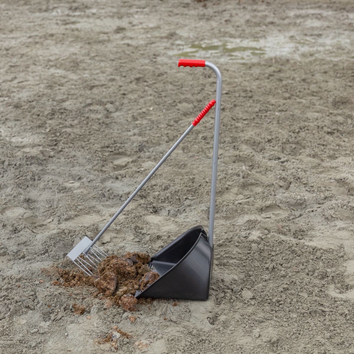 Lopată Mistboy cu greblă, negru, 90 cm