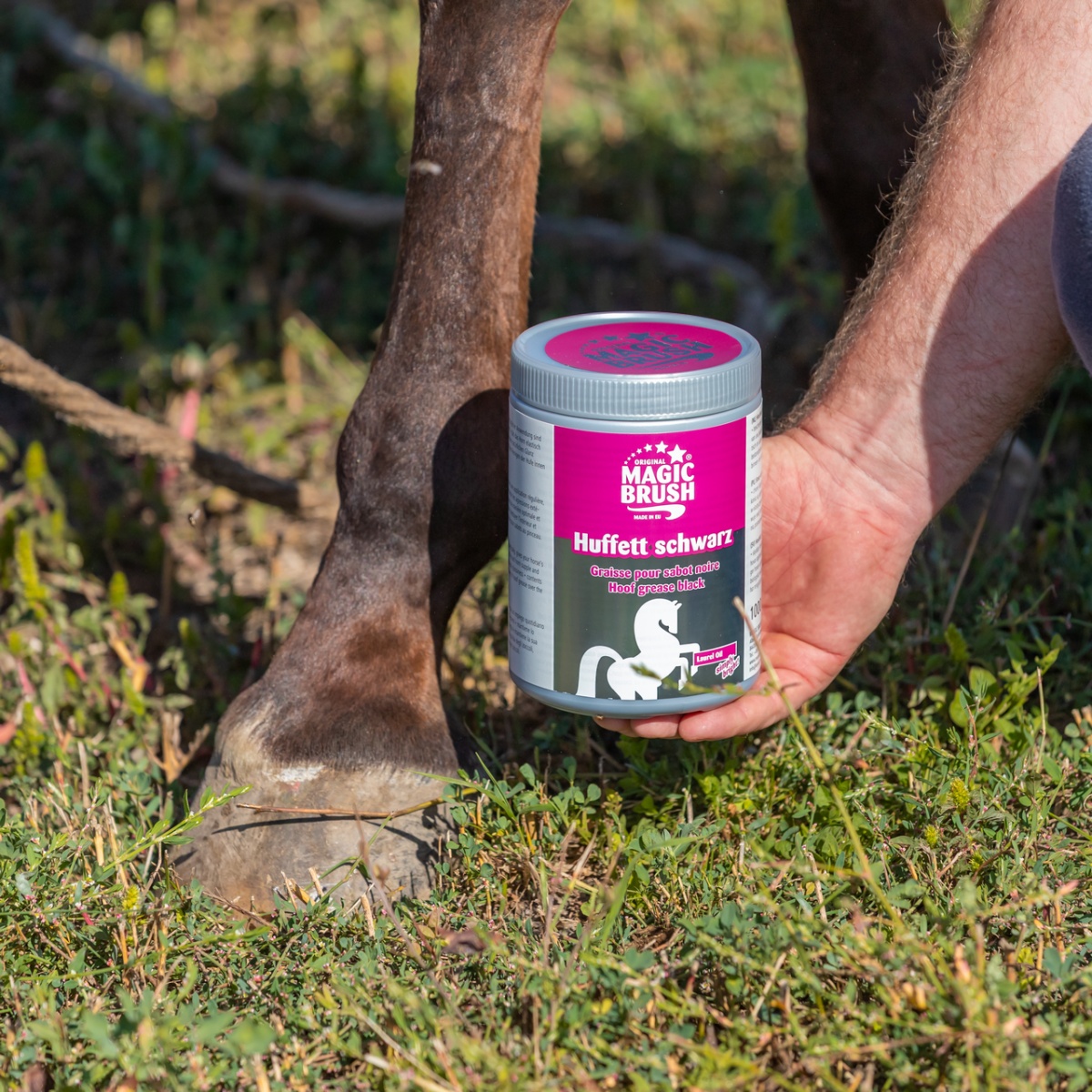 Unsoare pentru copite, MagicBrush, negru, 1000 ml