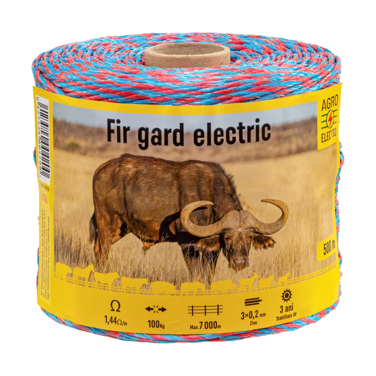 Fir gard electric - 500 m - 100 kg - 1,44 Ω/m