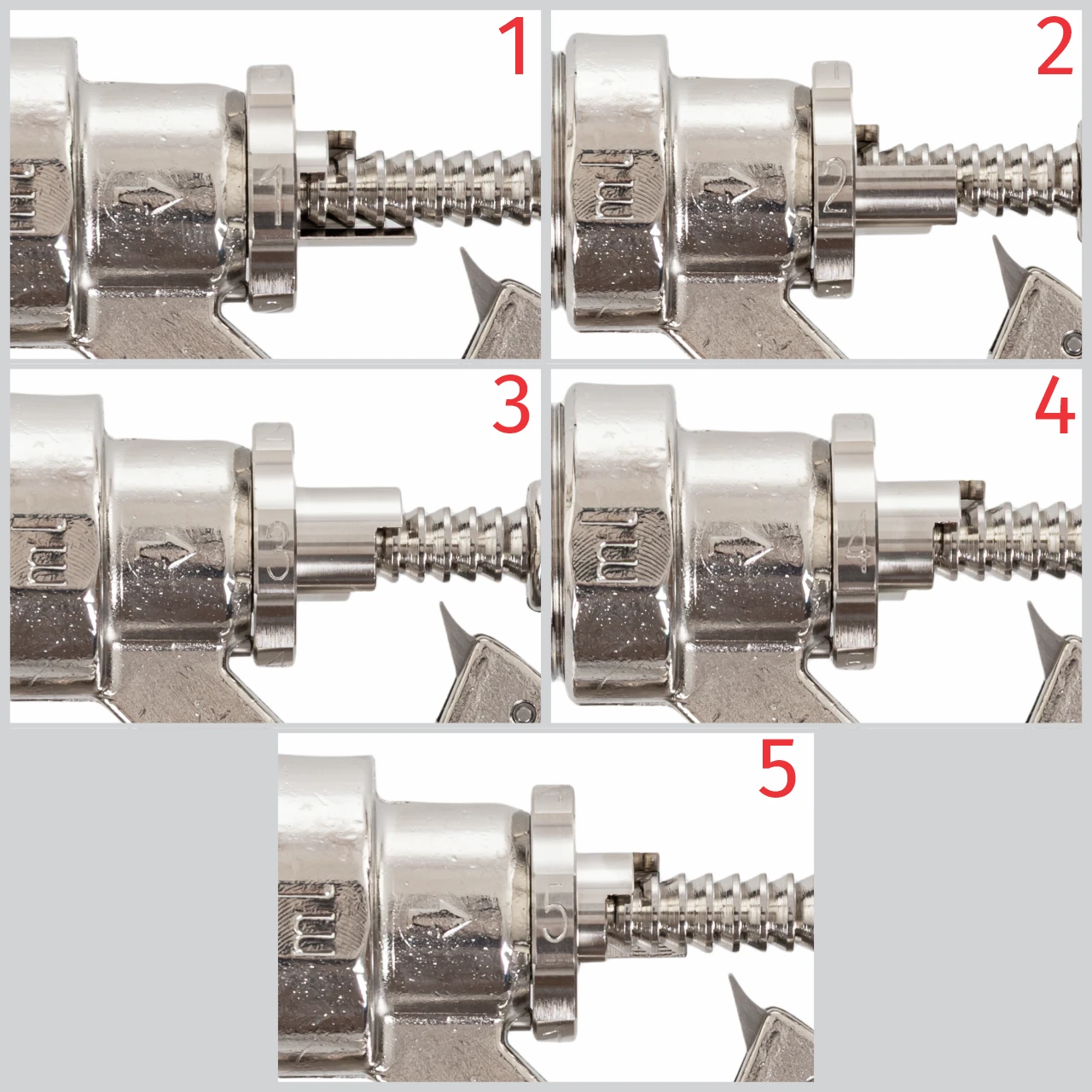 Seringă automată HSW Roux-Revolver, Luer Lock, 1-5 ml, 50 ml